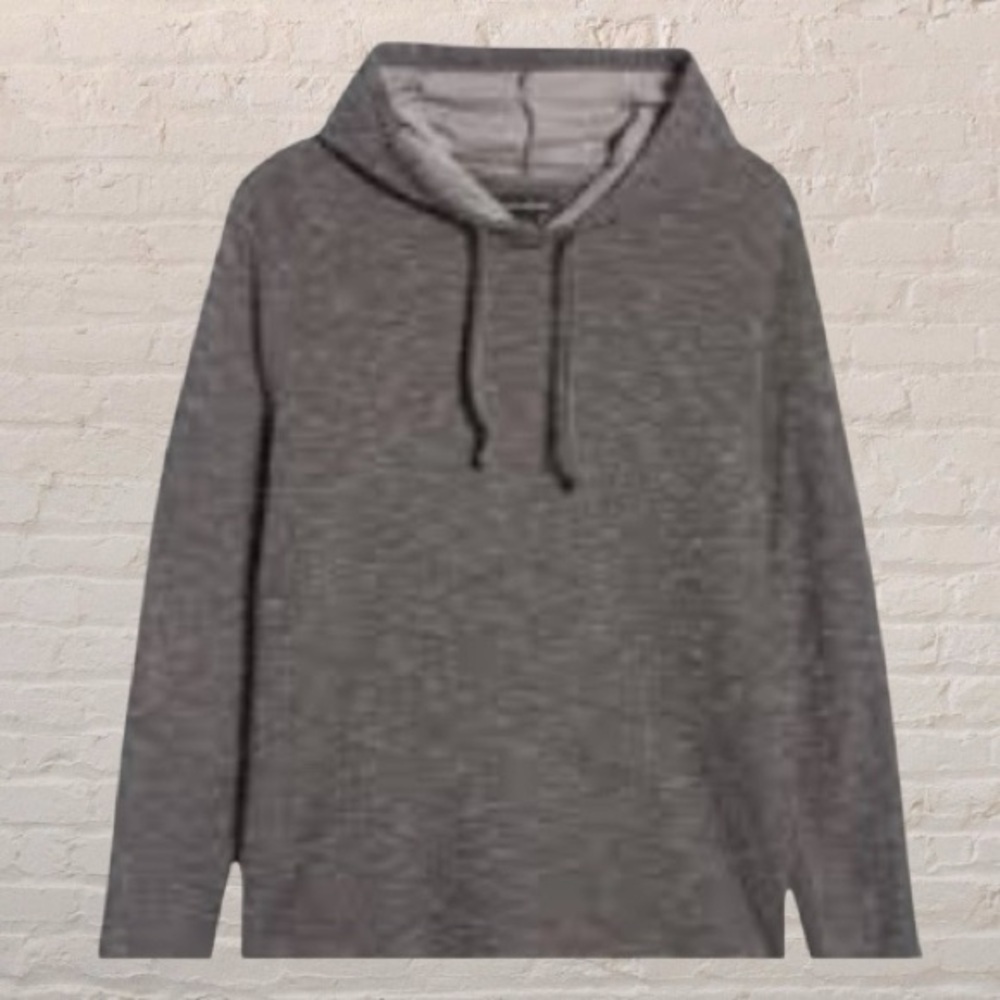 $10$ add on Treasure & BOND Double Knit Pullover Hoodie In Caviar SIZE S